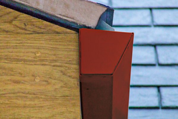 guttercrest aluminium raked box gutter red